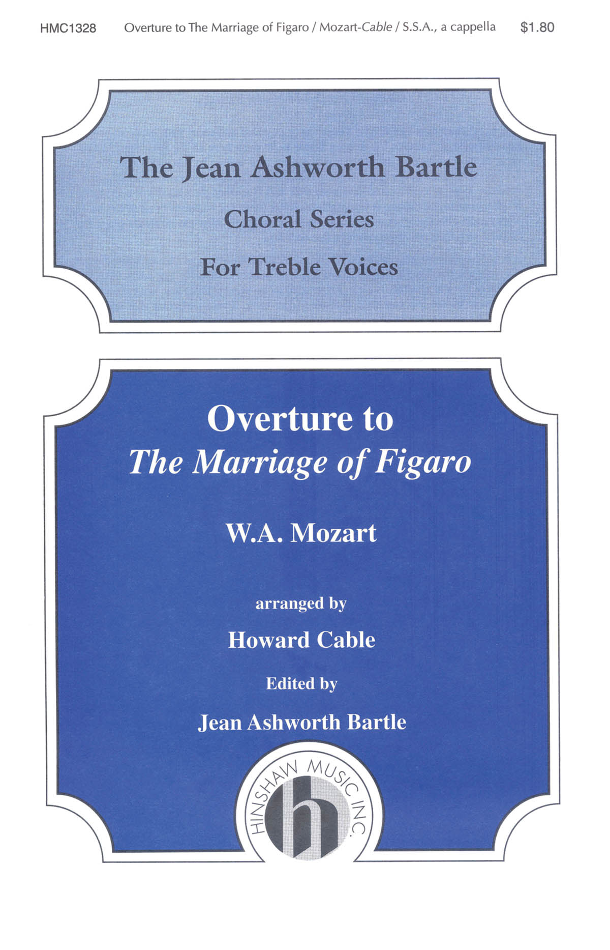 Wolfgang Amadeus Mozart: The Overture to the Marriage of Figaro: SSA: Vocal