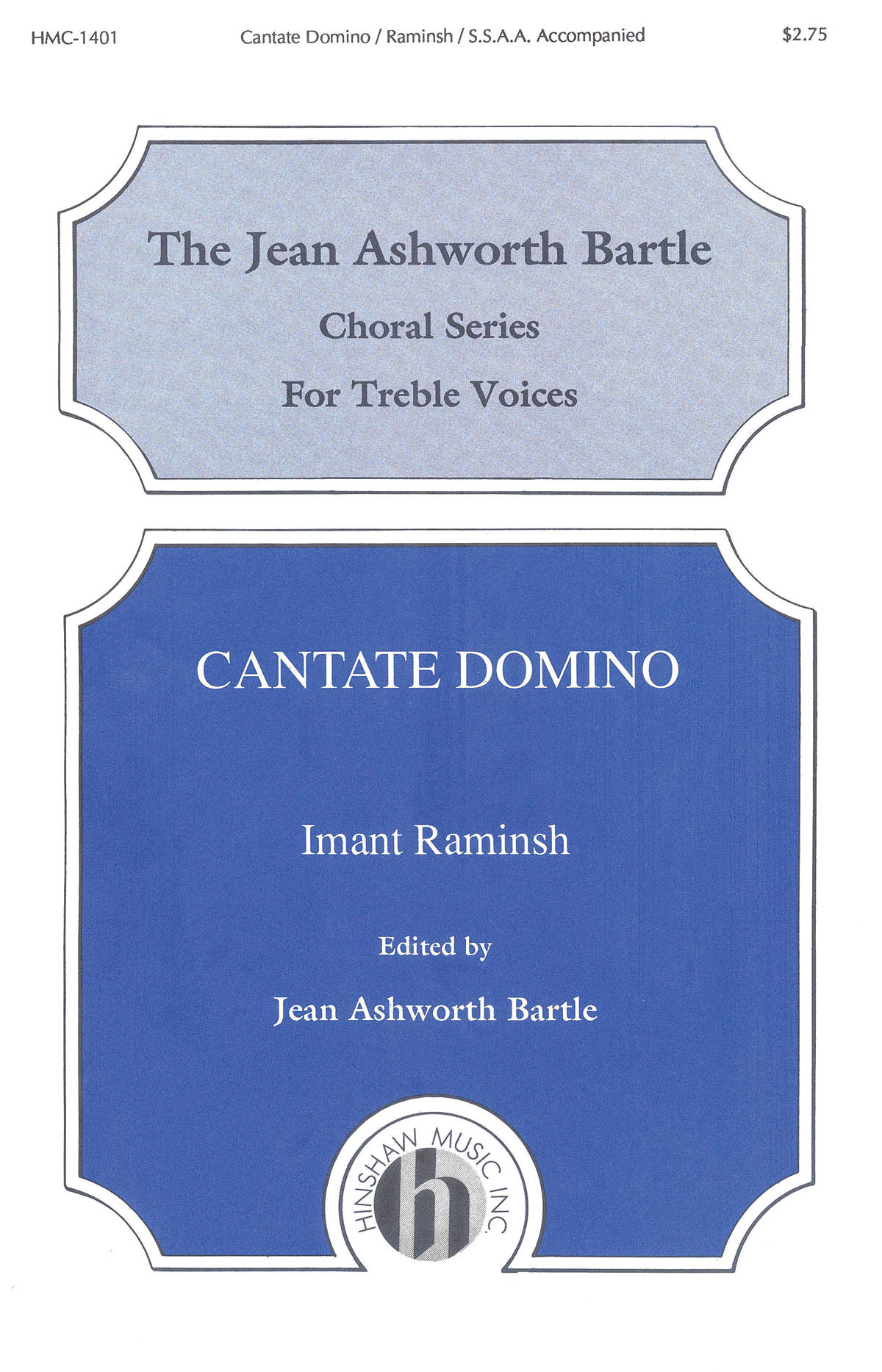 Imant Raninsh: Cantate Domino: SSAA: Vocal Score