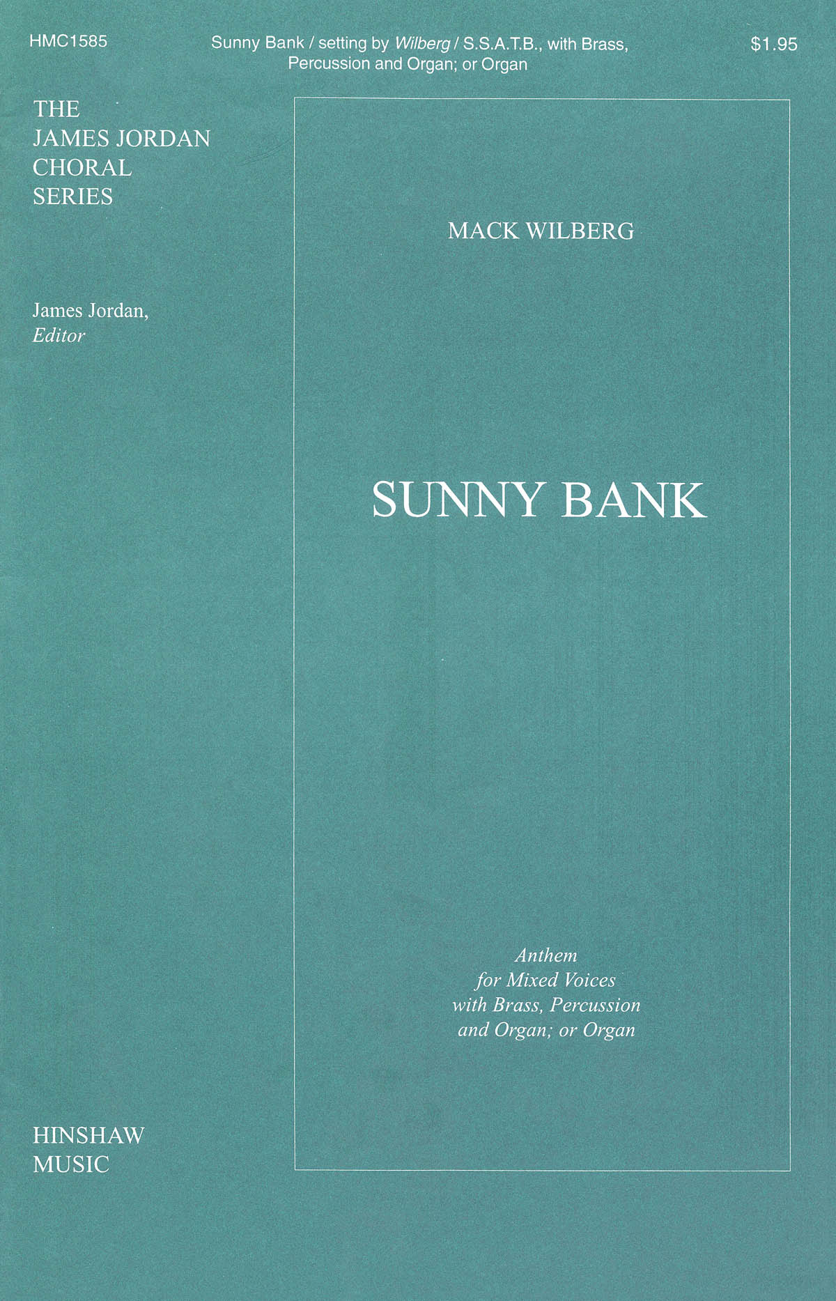 Sunny Bank: SATB: Vocal Score