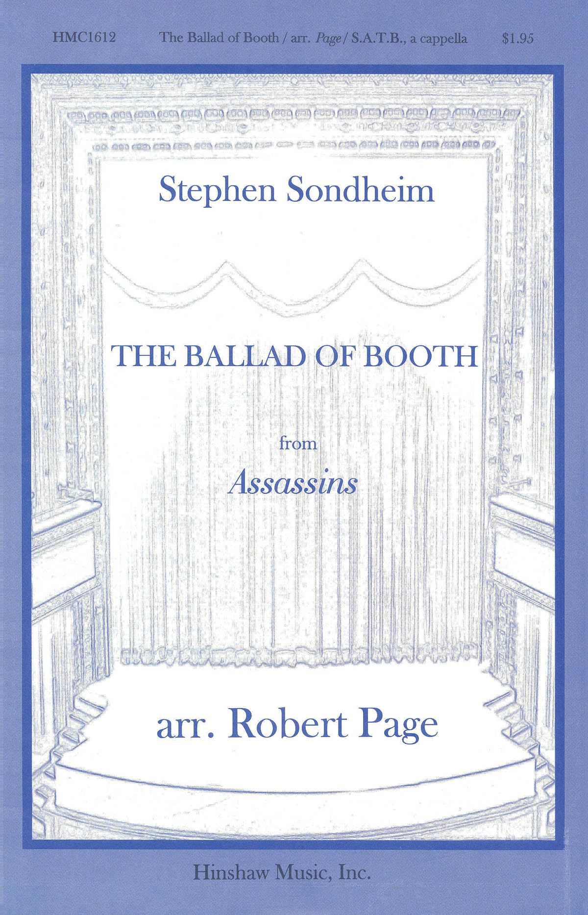 Steven Sondheim: The Ballad Of Booth: SATB: Vocal Score