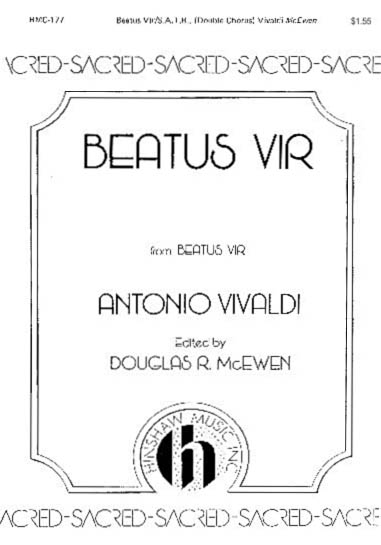 Antonio Vivaldi: Beatus Vir: SATB: Vocal Score