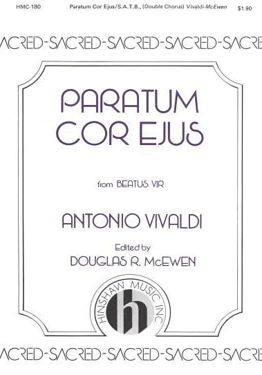 Antonio Vivaldi: Paratum Cor Ejus: SATB: Vocal Score