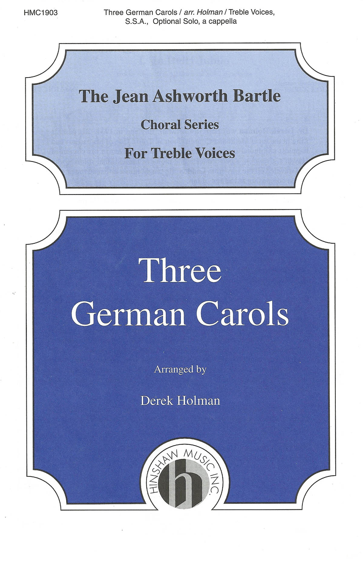 Three German Carols: SSA: Vocal Score