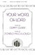 Donald McCullough: Your Word  Oh Lord: SAB: Vocal Score
