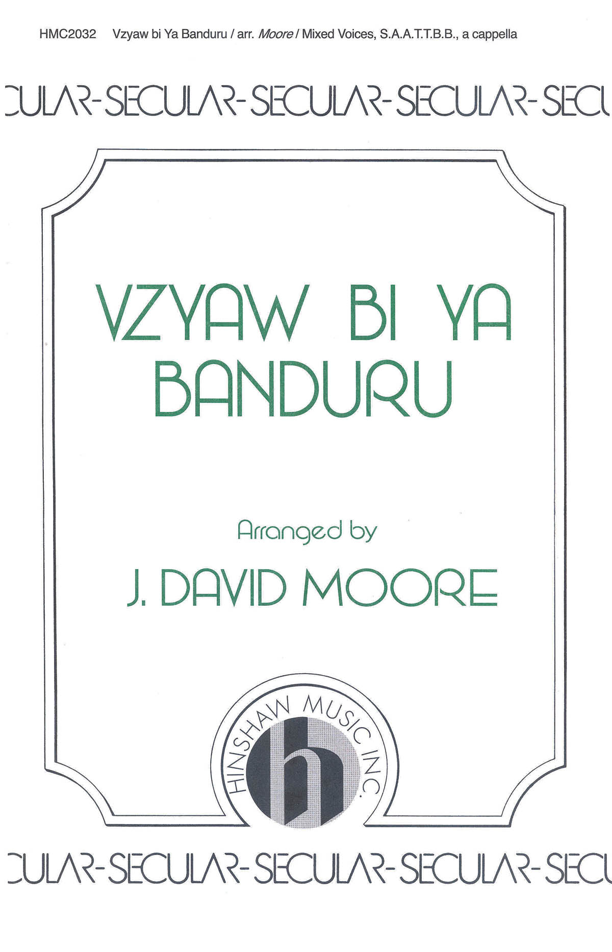 Vzyawbi Ya Banduru: SATB: Vocal Score
