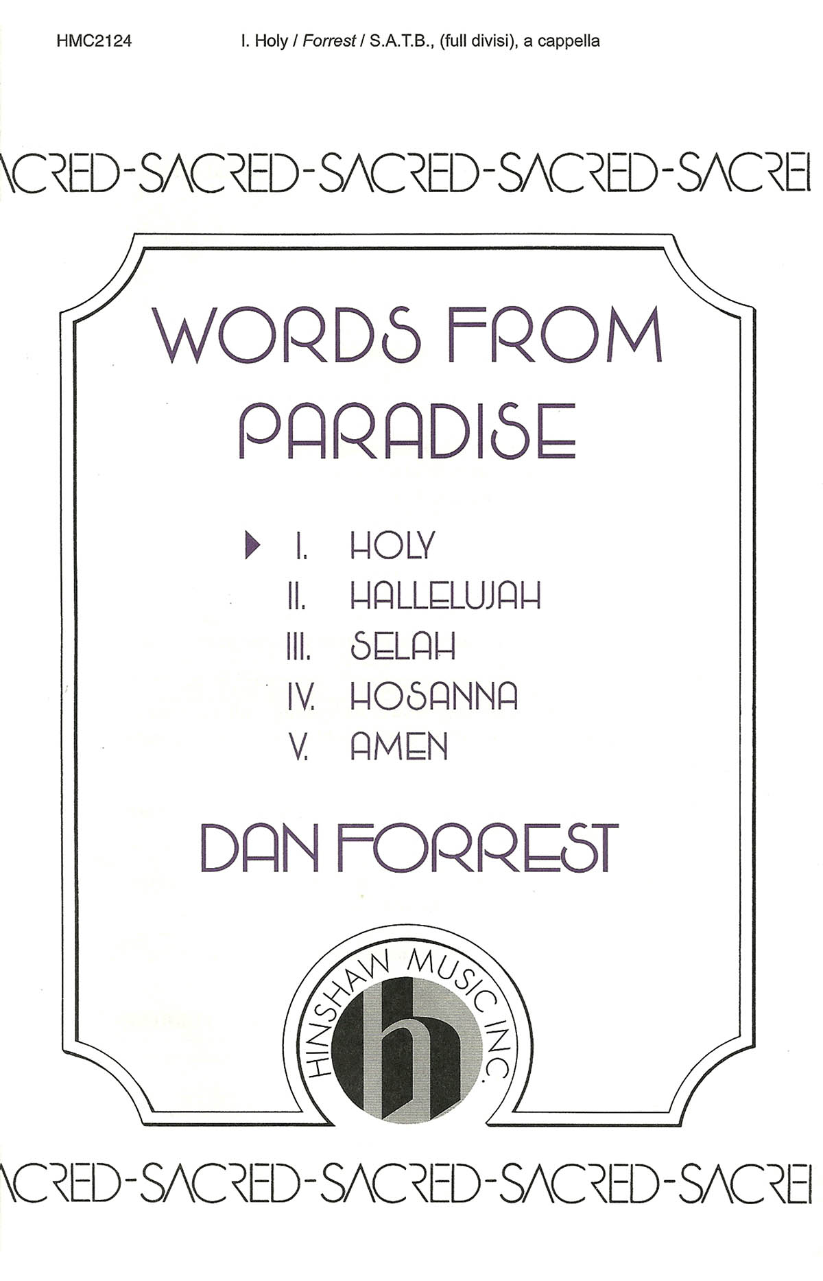 Dan Forrest: Holy: Double Choir: Vocal Score
