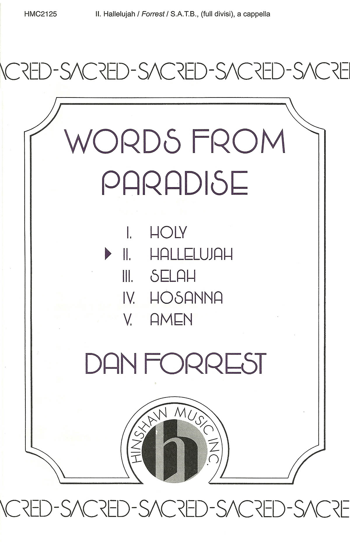 Dan Forrest: Hallelujah: Double Choir: Vocal Score