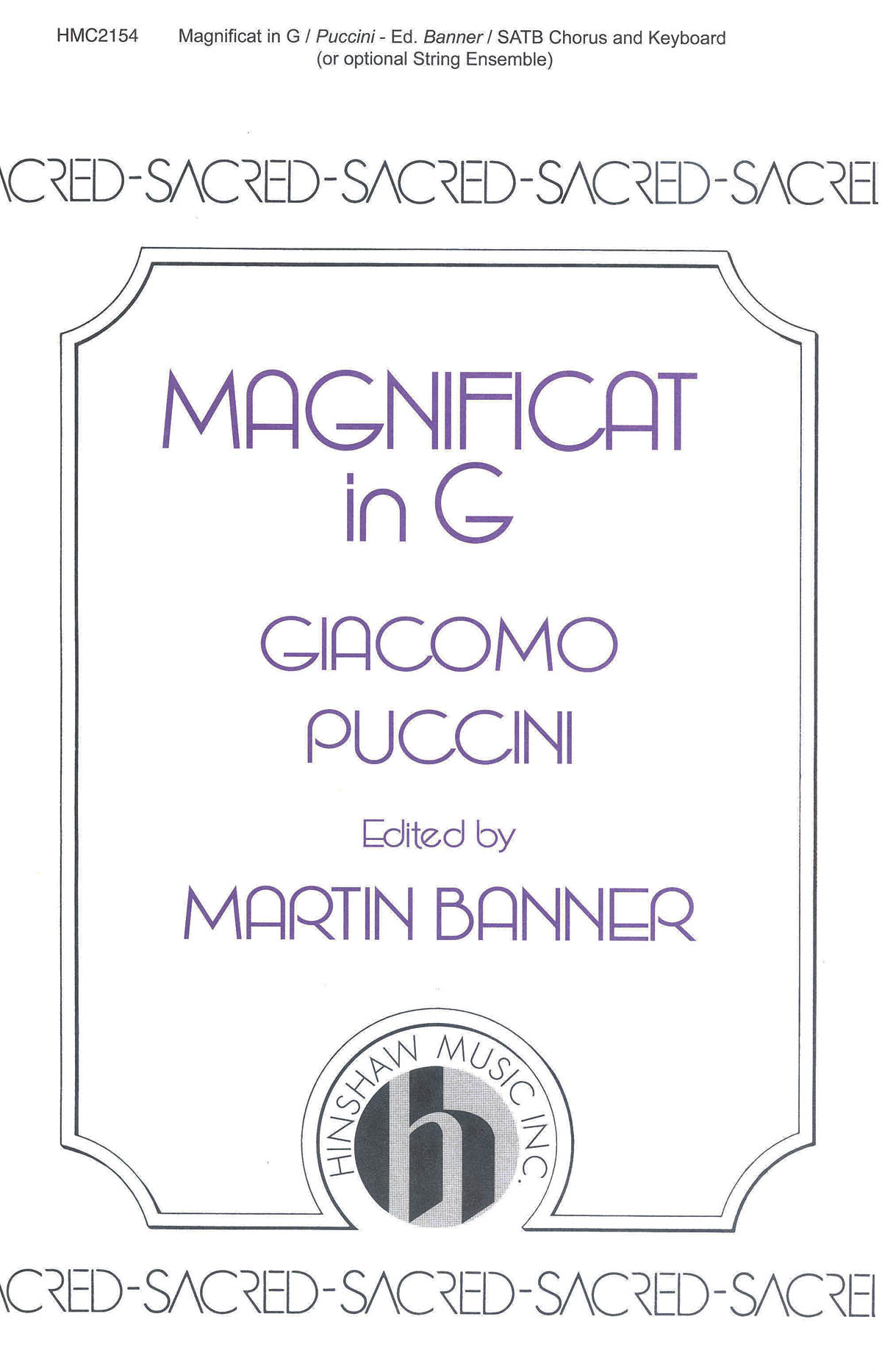 Giacomo Puccini: Magnificat in G: SATB: Vocal Score