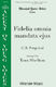 Giovanni Battista Pergolesi: Fidelia Omnia: Unison Voices: Vocal Score