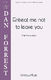 Dan Forrest: Entreat Me Not To Leave You: TTBB: Vocal Score
