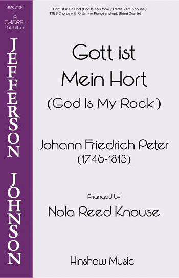 Johann Fr. Peter: God Is My Rock (Gott Ist Mein Hort): TTBB: Vocal Score