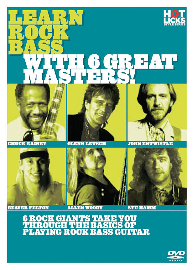 Learn Rock Bass with 6 Great Masters!: Bass Guitar Solo: DVD