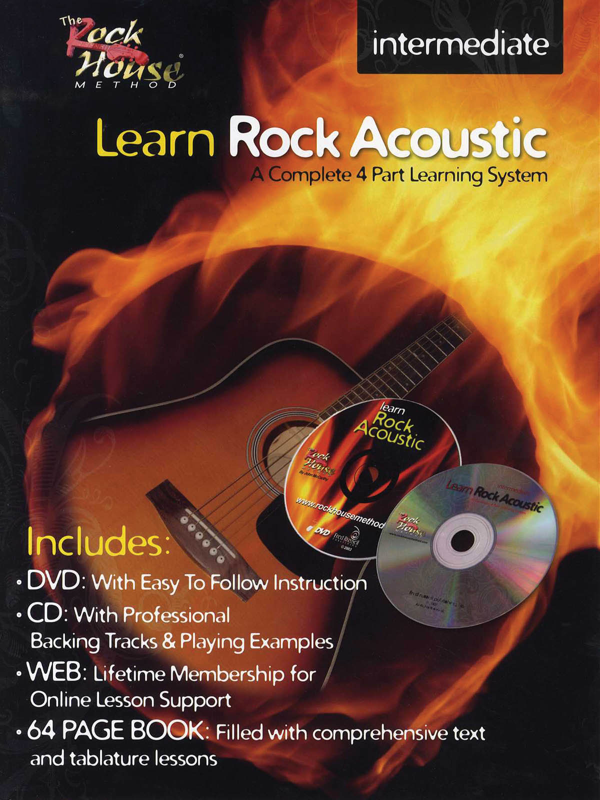 Learn Rock Acoustic - Intermediate Level: Guitar: DVD