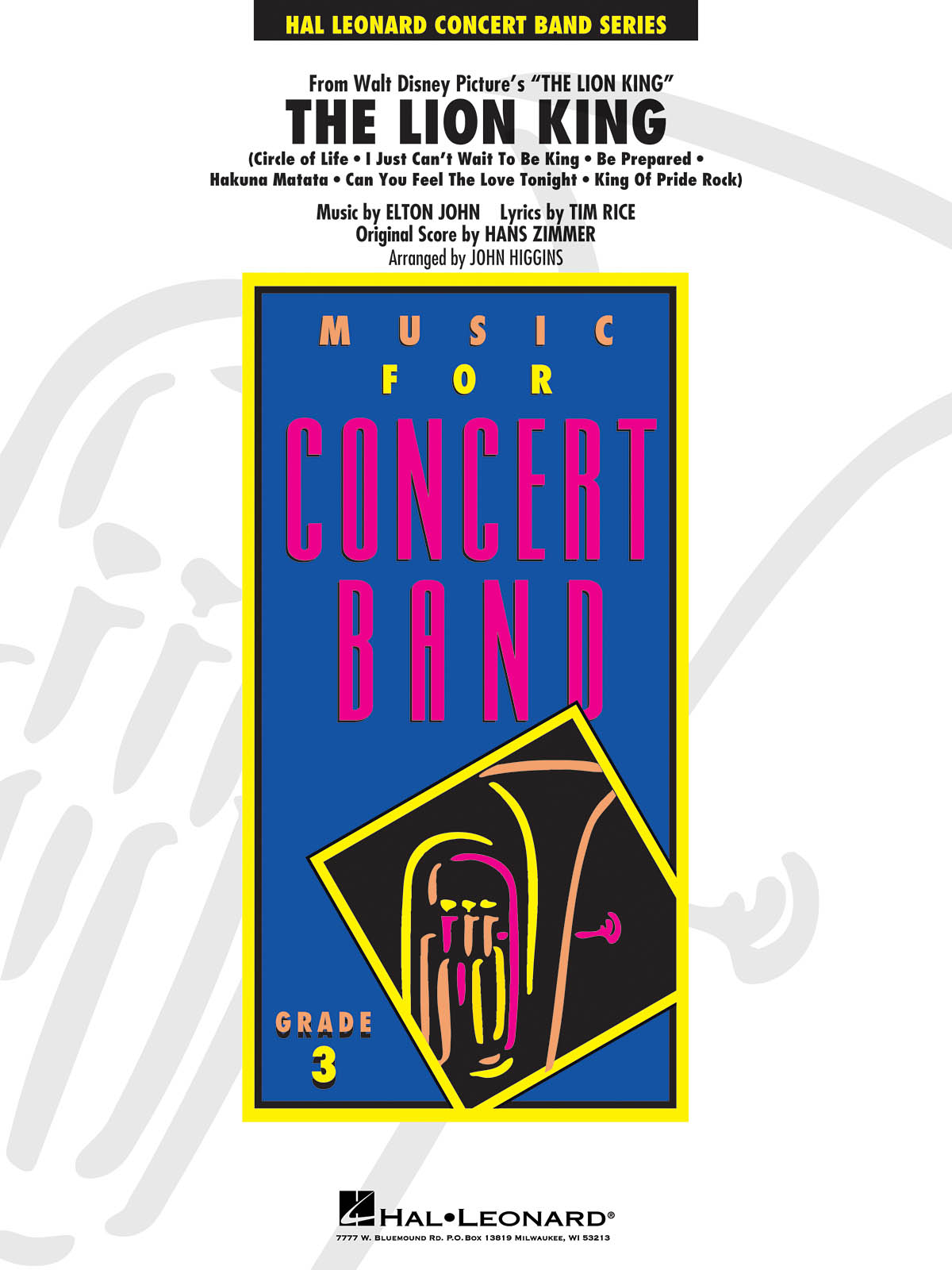 Elton John Hans Zimmer Tim Rice: The Lion King: Concert Band: Score & Parts