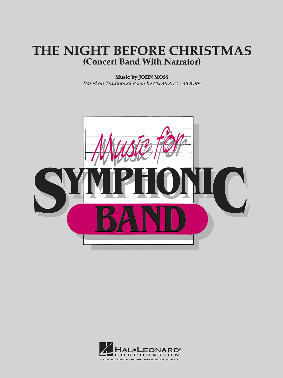 John Moss: The Night Before Christmas: Concert Band: Score