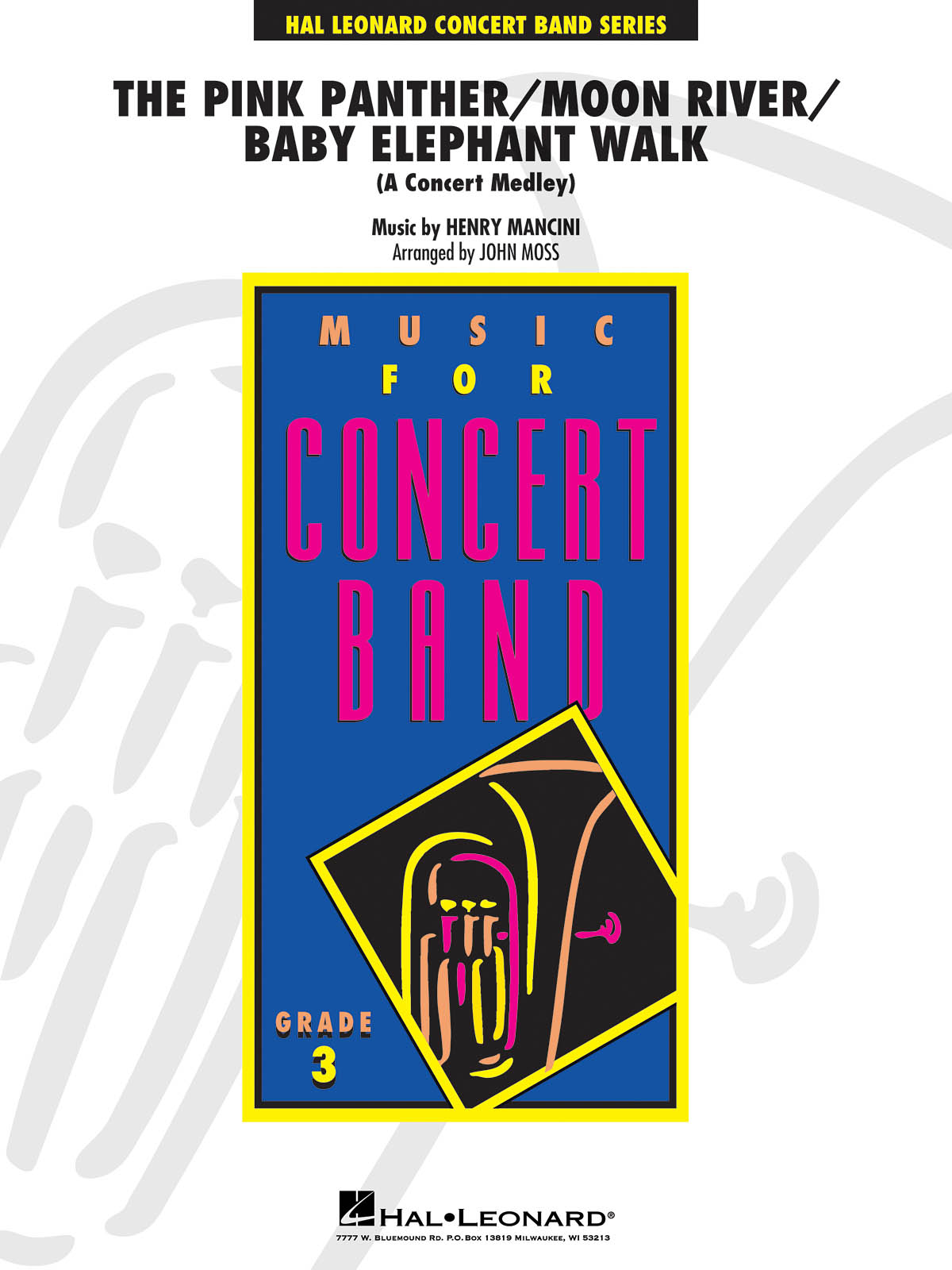 Henry Mancini: Pink Panther  Moon River  Baby Elephant Walk: Concert Band: Score