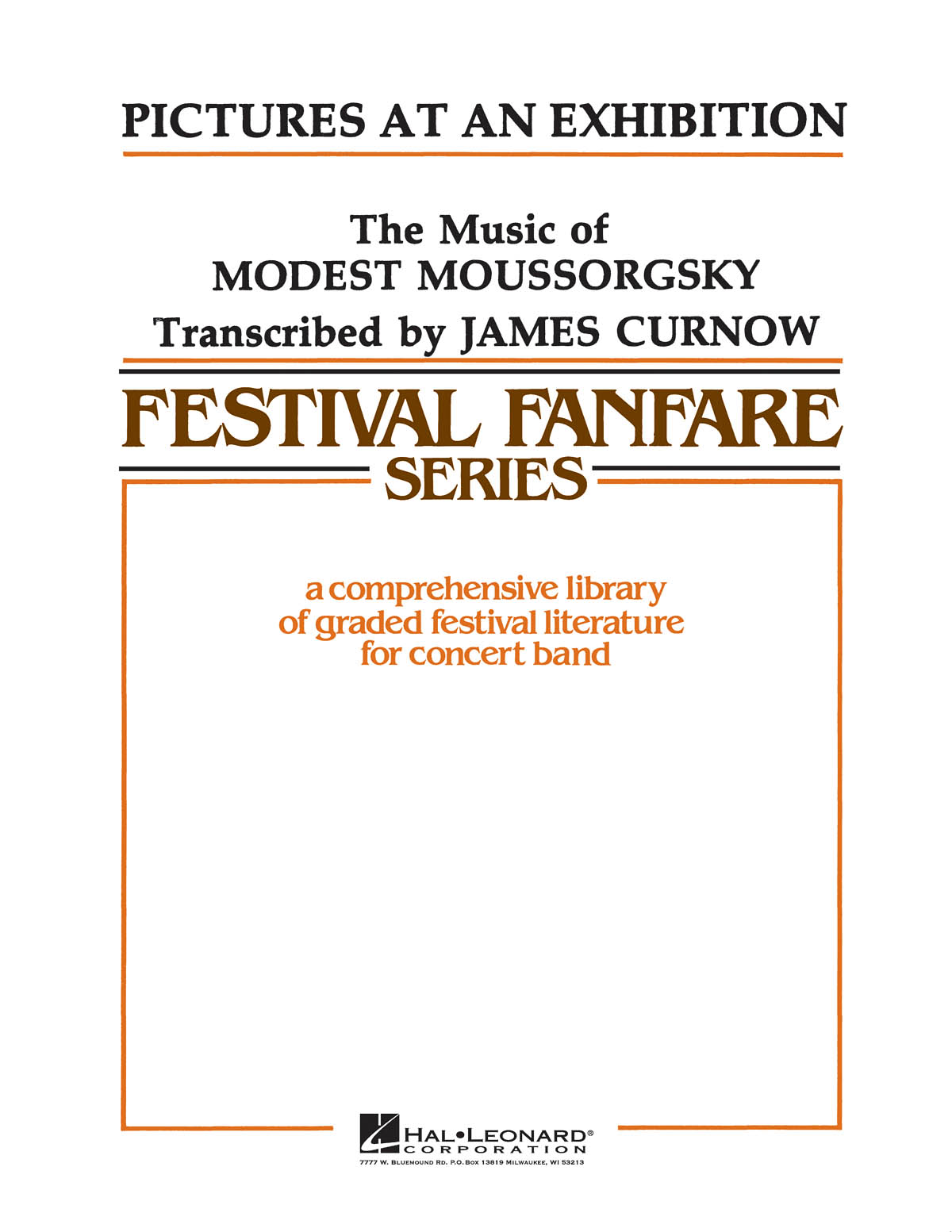 Modest Mussorgsky: Pictures At An Exhibition: Concert Band: Score