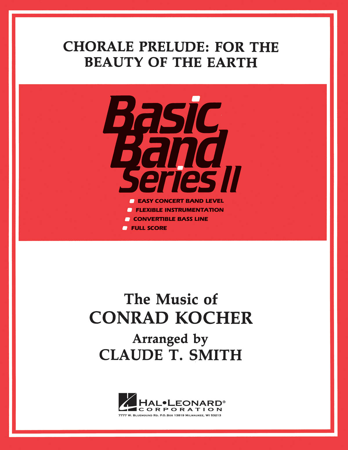 Claude T. Smith: Chorale: For the Beauty of the Earth: Concert Band: Score &