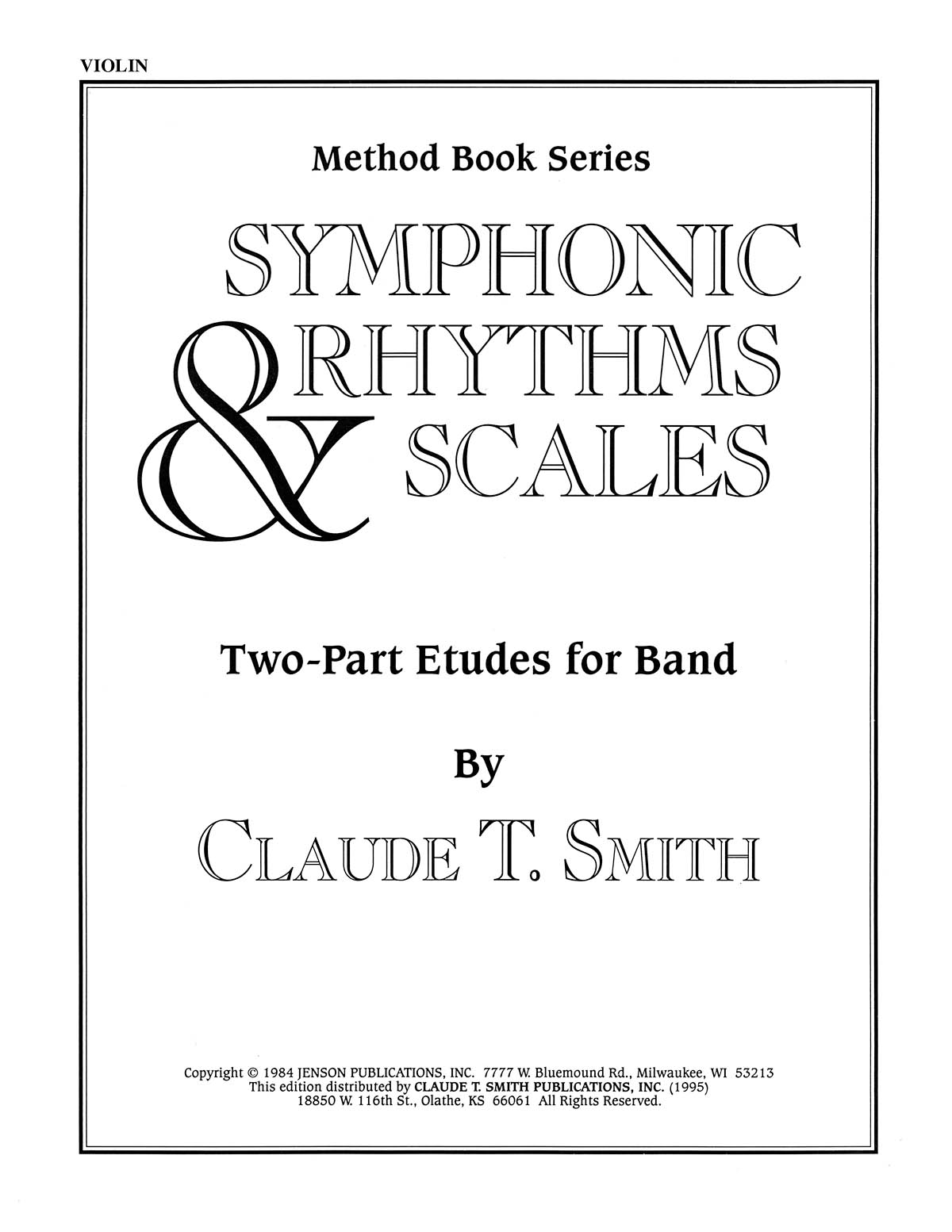Symphonic Rhythms & Scales: Violin: Part
