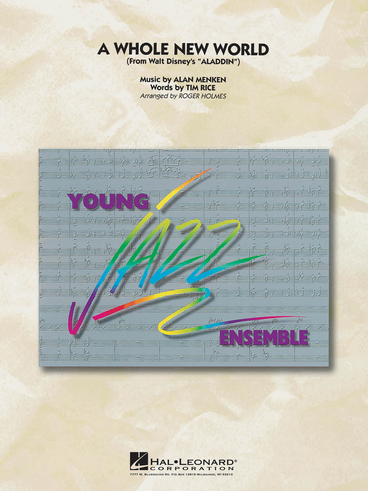 Alan Menken: Whole New World  A: Jazz Ensemble: Score & Parts