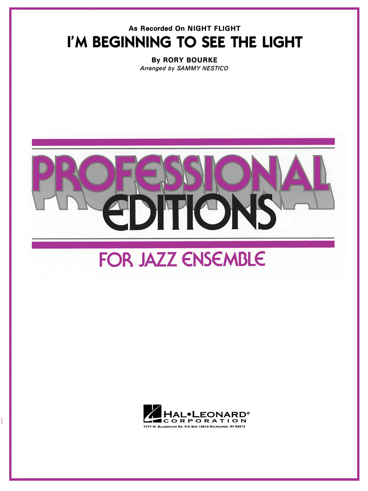Duke Ellington: I'm Beginning to See the Light: Jazz Ensemble: Score