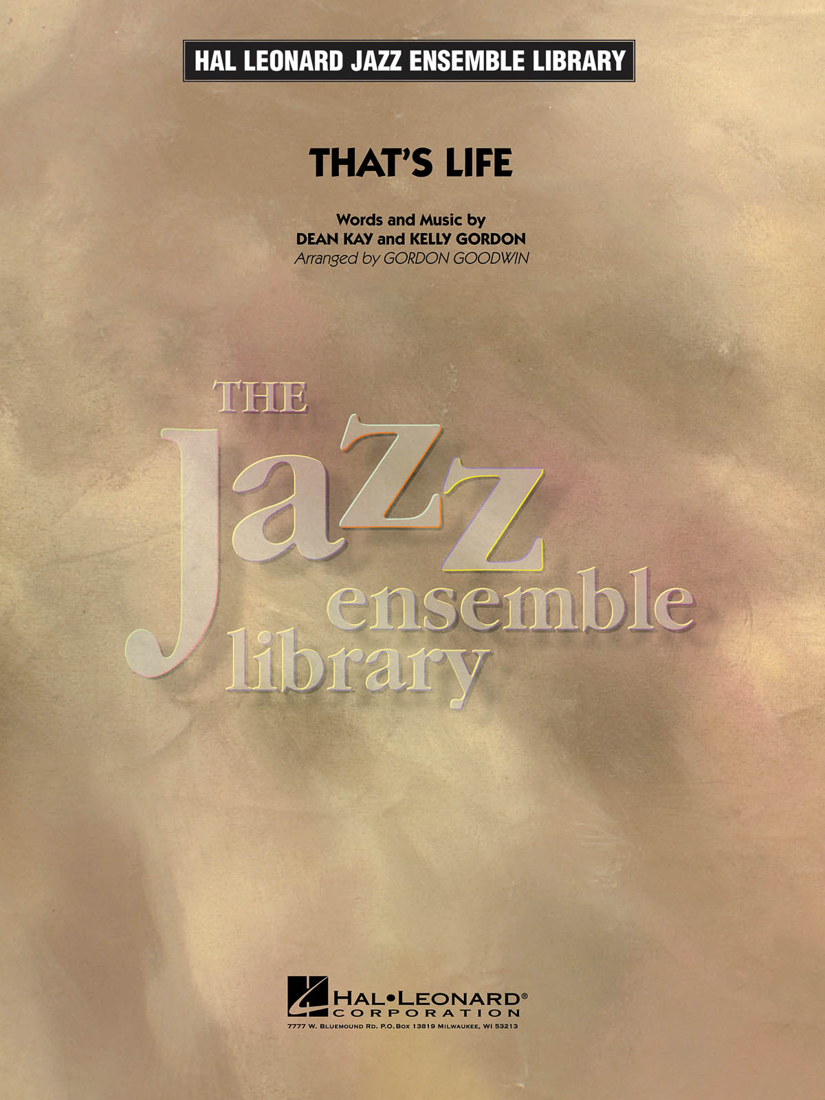 Dean Kay Kelly Gordon: That's Life: Jazz Ensemble: Score & Parts