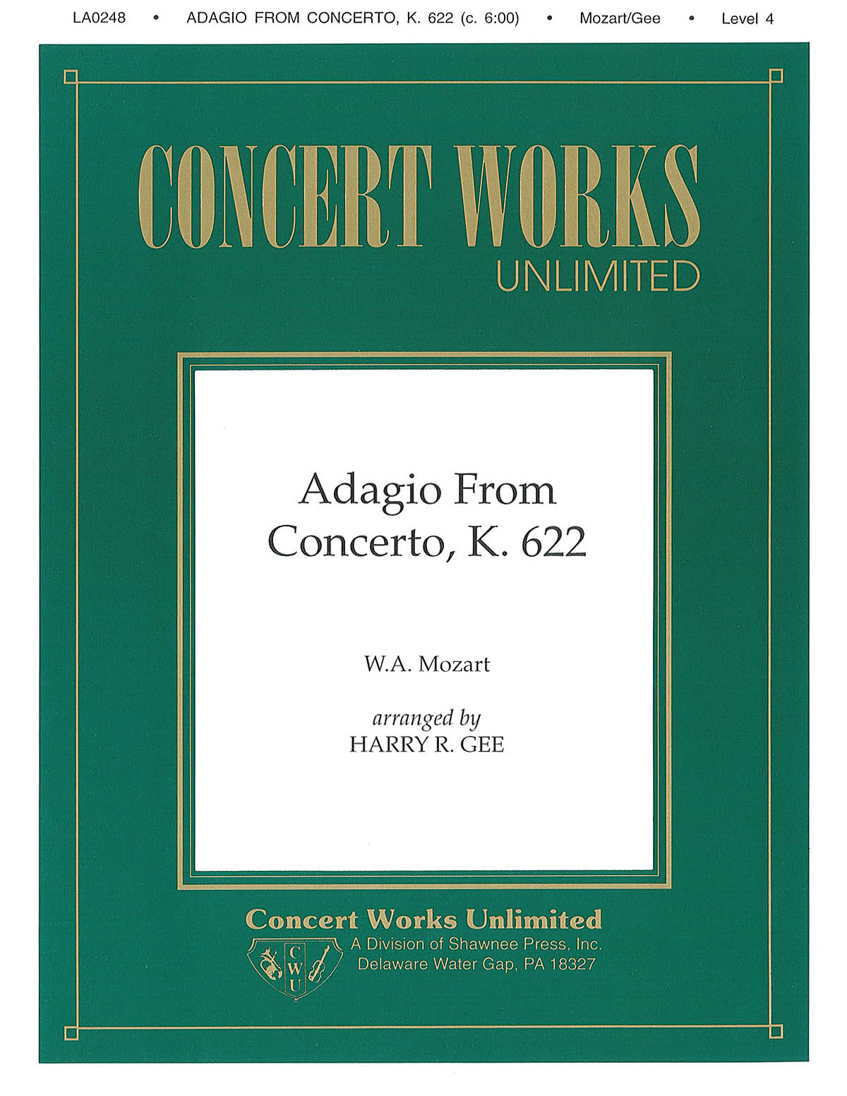 Wolfgang Amadeus Mozart: Adagio from Concerto  K. 622 Clarinet/Piano: Clarinet