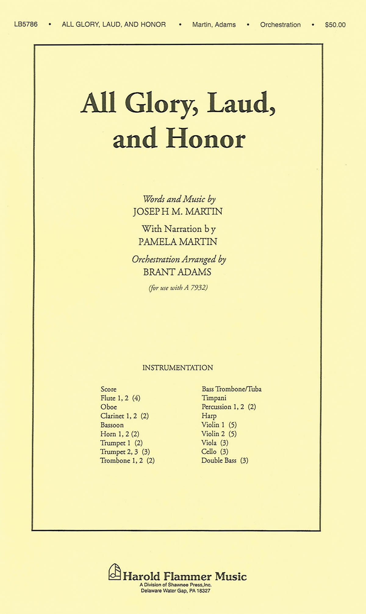 All Glory  Laud and Honor: Orchestra: Parts