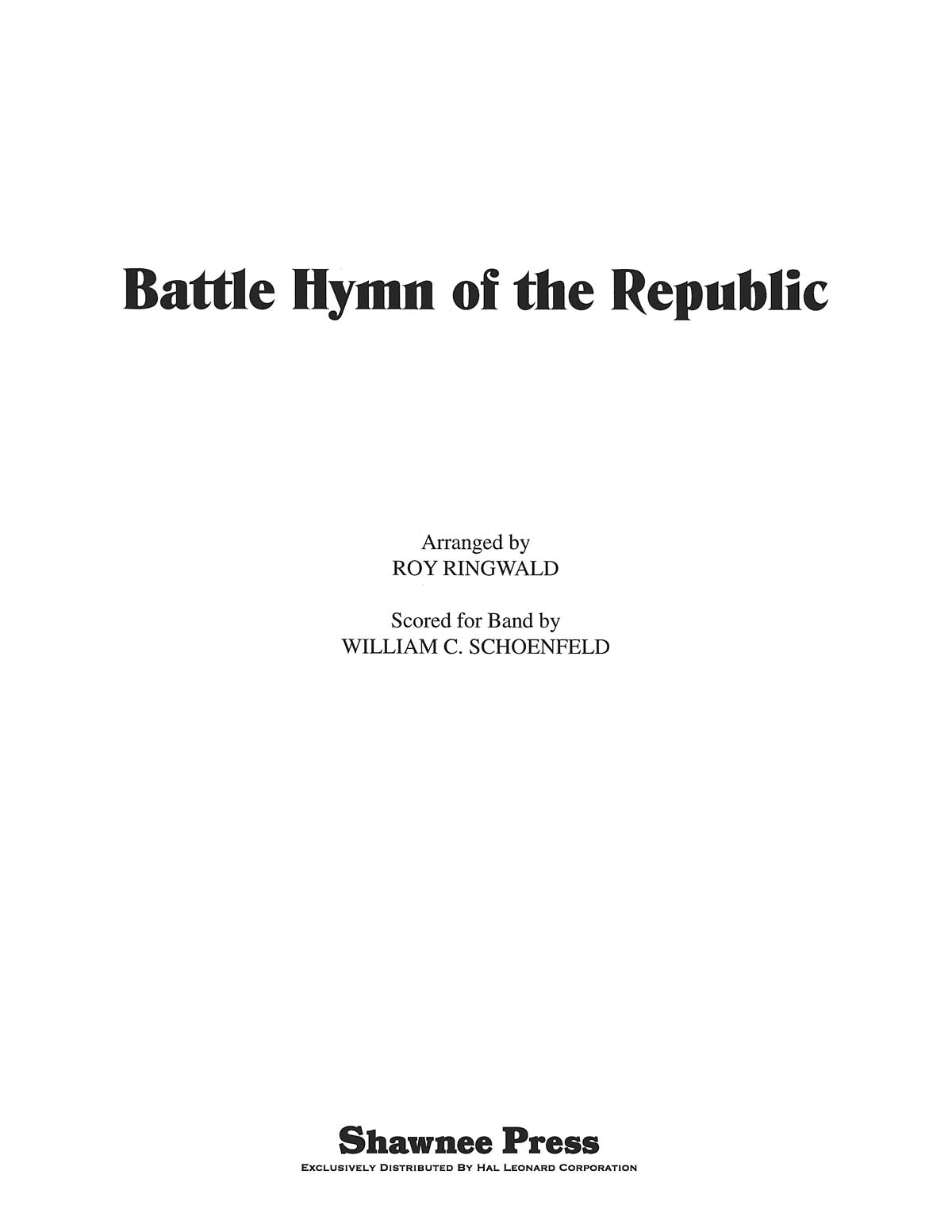 Battle Hymn of the Republic: Ensemble: Parts