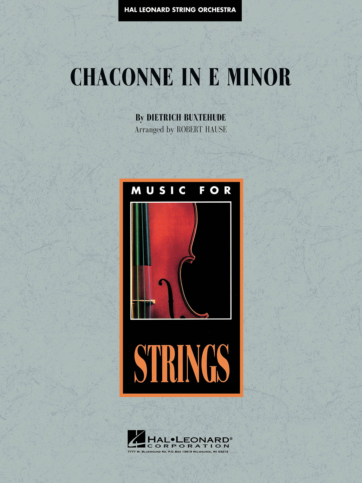 Dietrich Buxtehude: Chaconne in E Minor: String Orchestra: Score & Parts