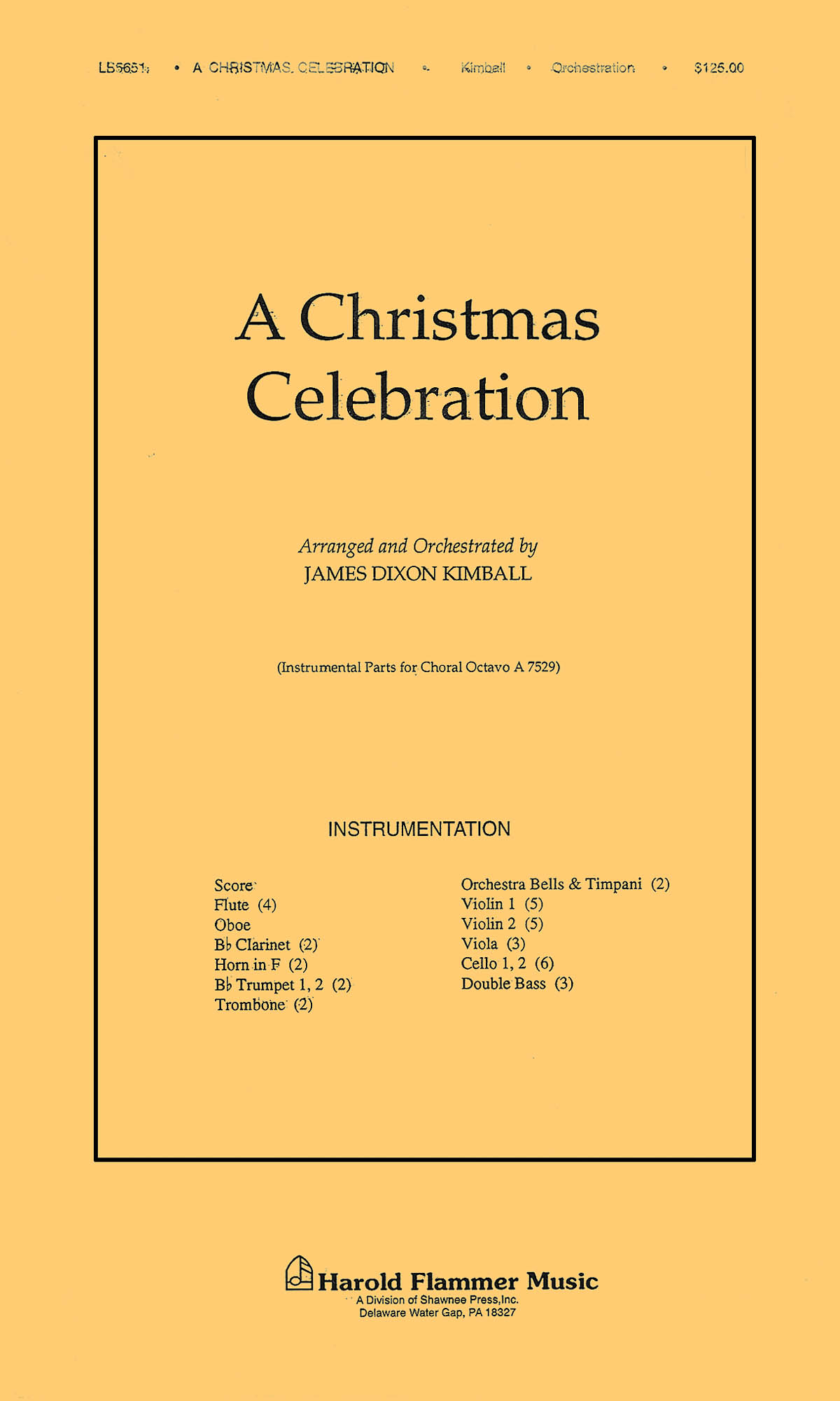 A Christmas Celebration: Orchestra: Parts