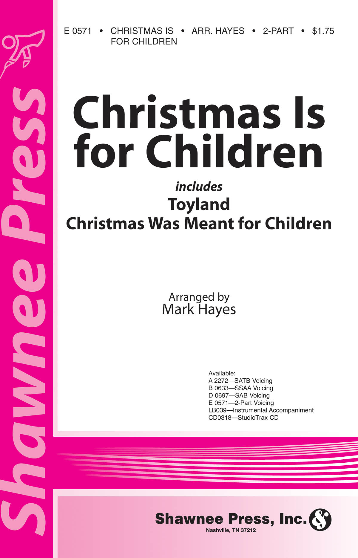 Christmas Is for Children: 2-Part Choir: Vocal Score