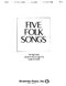 Five Folk Songs: High Voice: Vocal Work