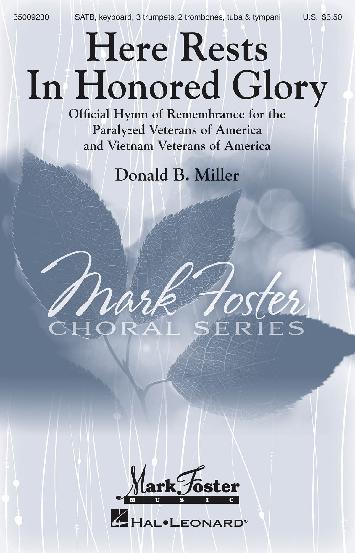 Donald Miller: Here Rests in Honored Glory: SATB: Vocal Score