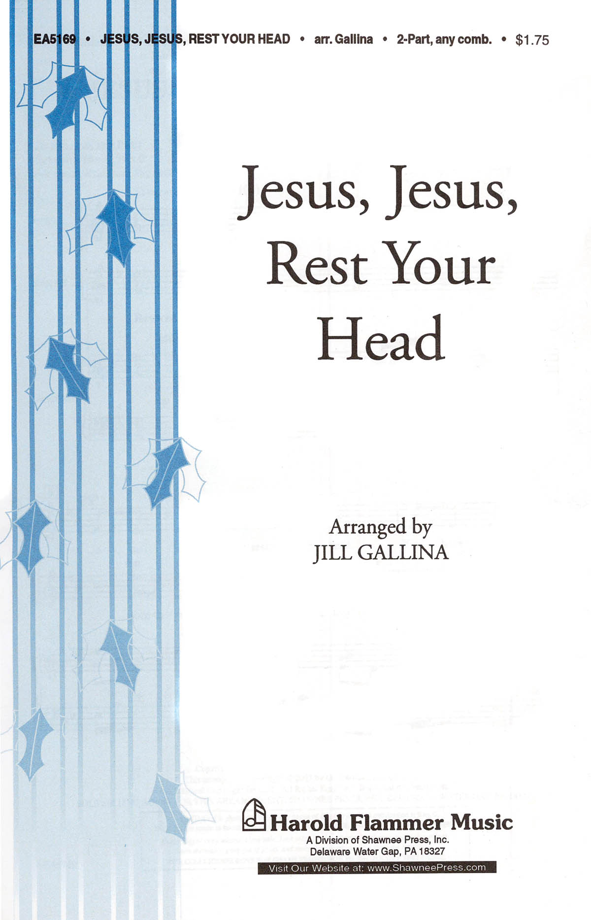 Jesus  Jesus Rest Your Head: 2-Part Choir: Vocal Score