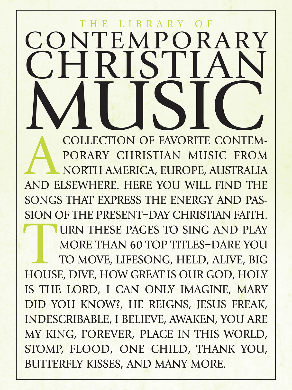 The Library of Contemporary Christian Music: Piano  Vocal  Guitar: Mixed