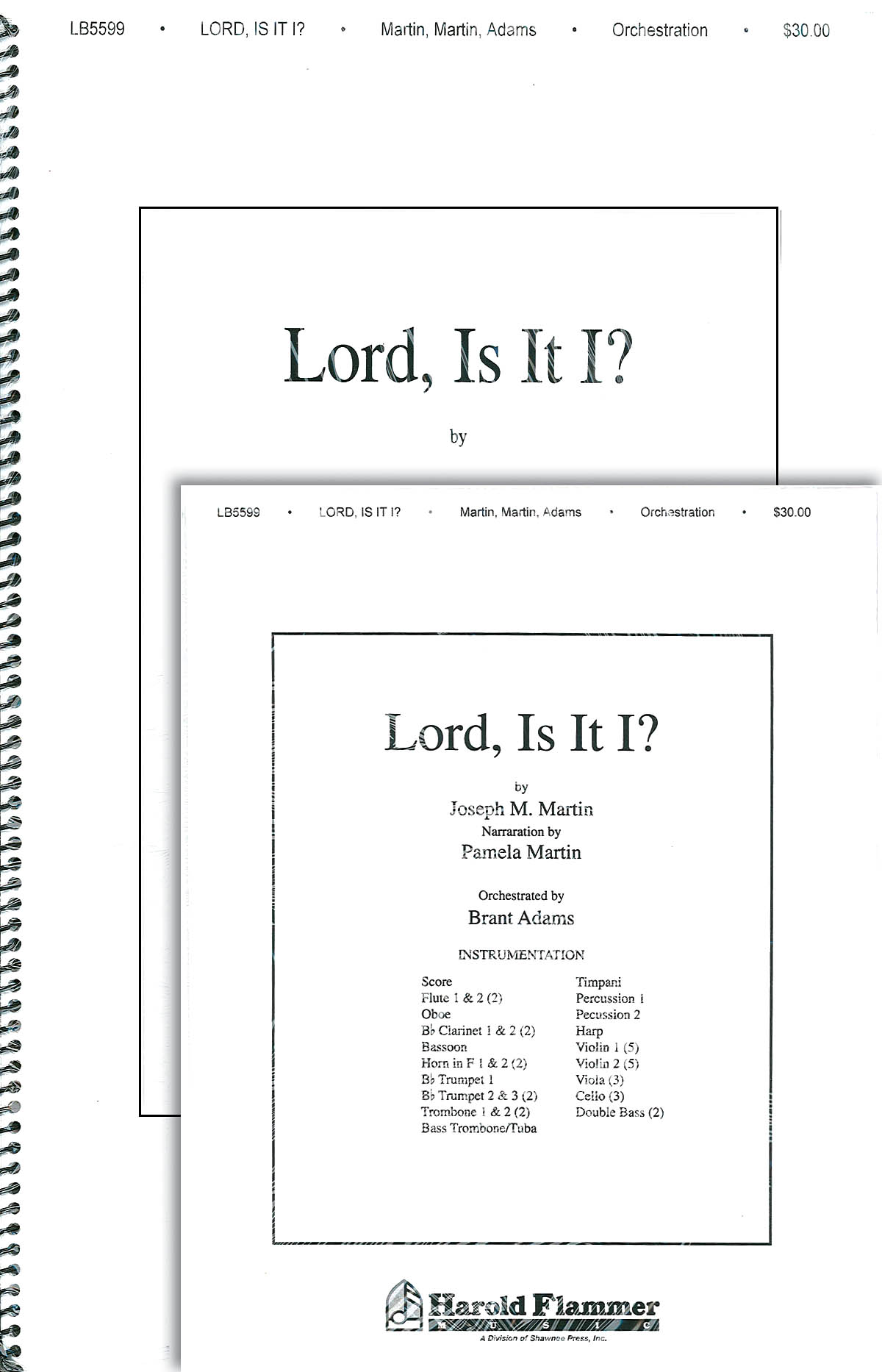 Billy Martin Joseph M. Martin: Lord  Is It I? (from Song of the Shadows):