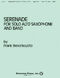 Frank Bencriscutto: Serenade for Solo Alto Saxophone and Band: Concert Band: