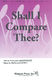 Paul Langford: Shall I Compare Thee?: SATB: Vocal Score