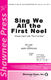 Traditional: Sing We All the First Noel: SATB: Vocal Score