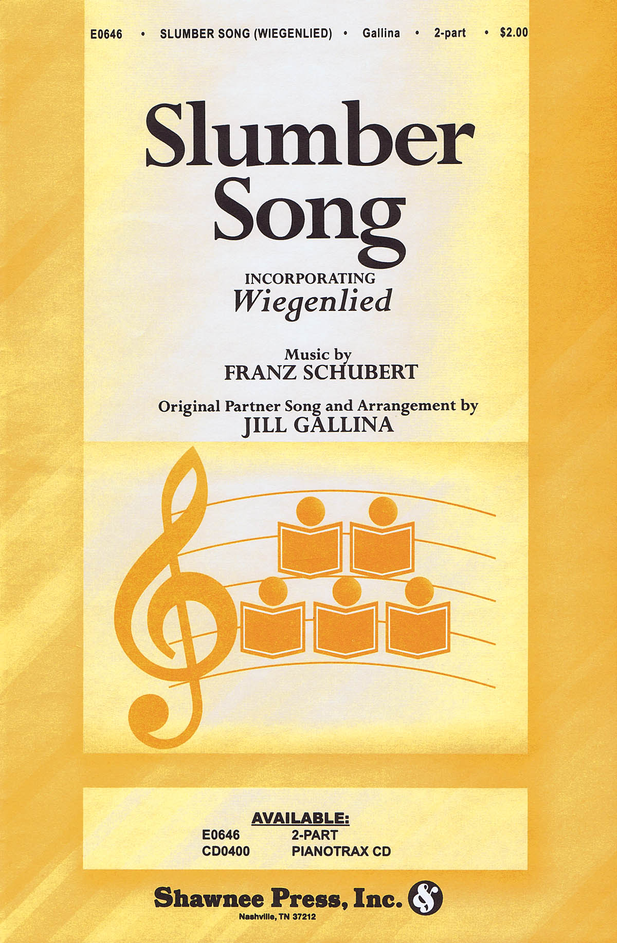 Franz Schubert: Slumber Song: 2-Part Choir: Vocal Score