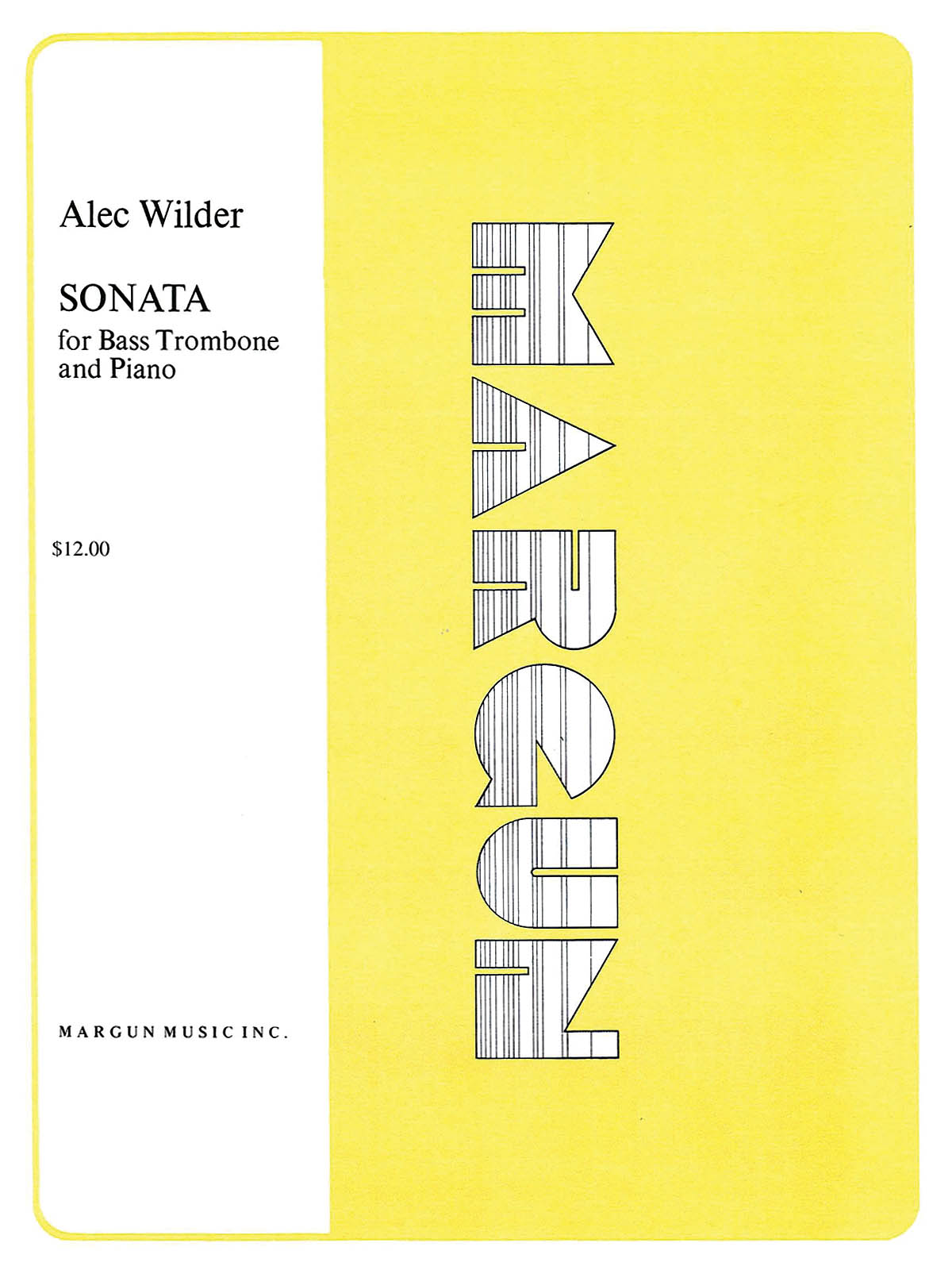 Alec Wilder: Sonata for Bass Trombone and Piano: Bass Trombone: Instrumental