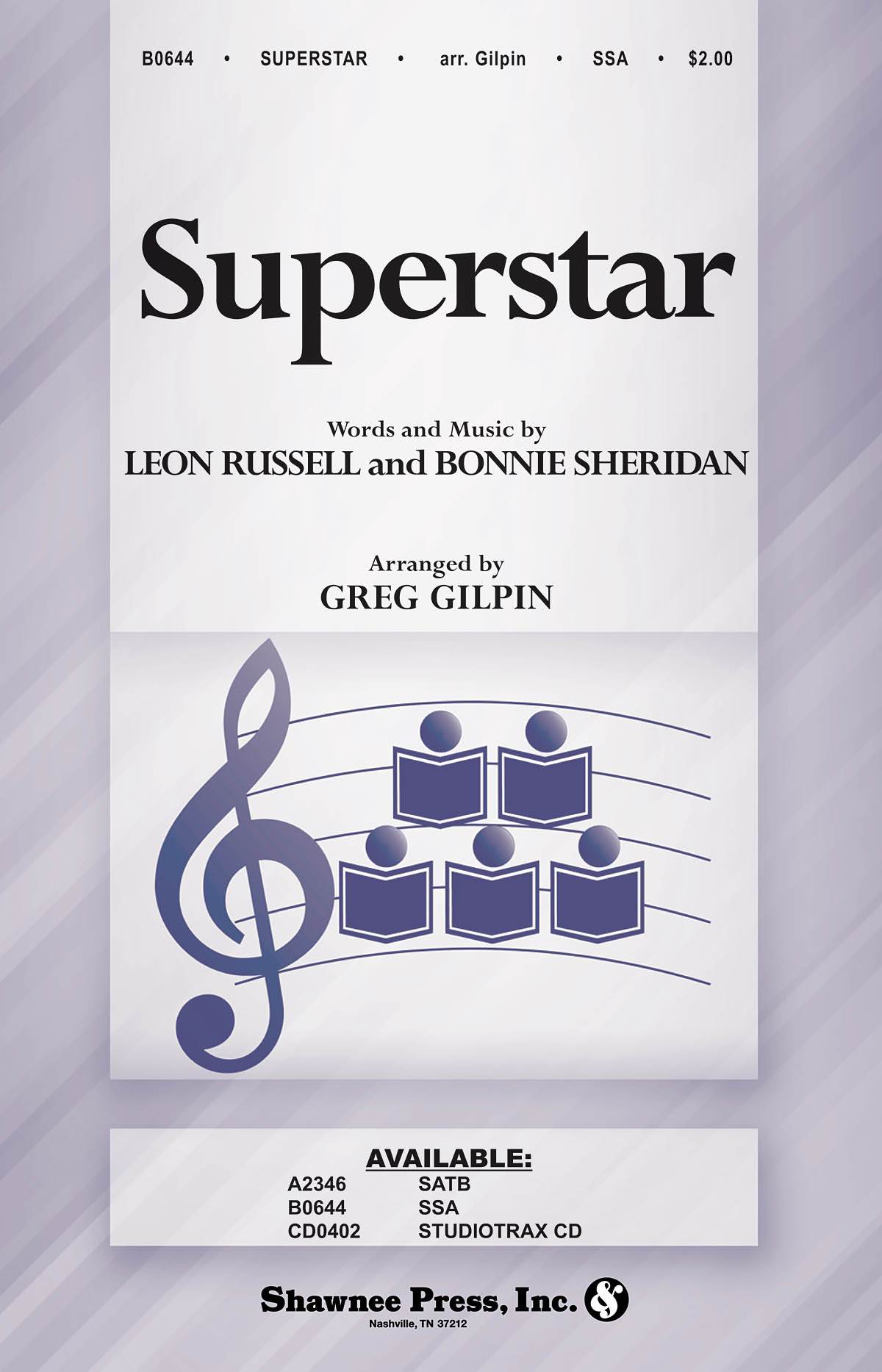 Bonnie Sheridan Leon Russell: Superstar: SSA: Vocal Score