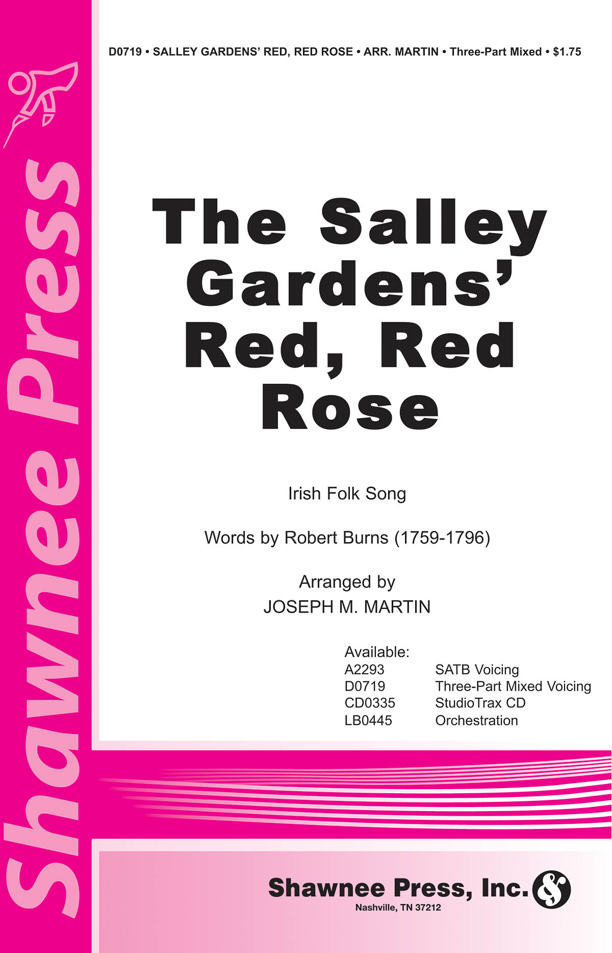 The Salley Gardens' Red  Red Rose: SAB: Vocal Score