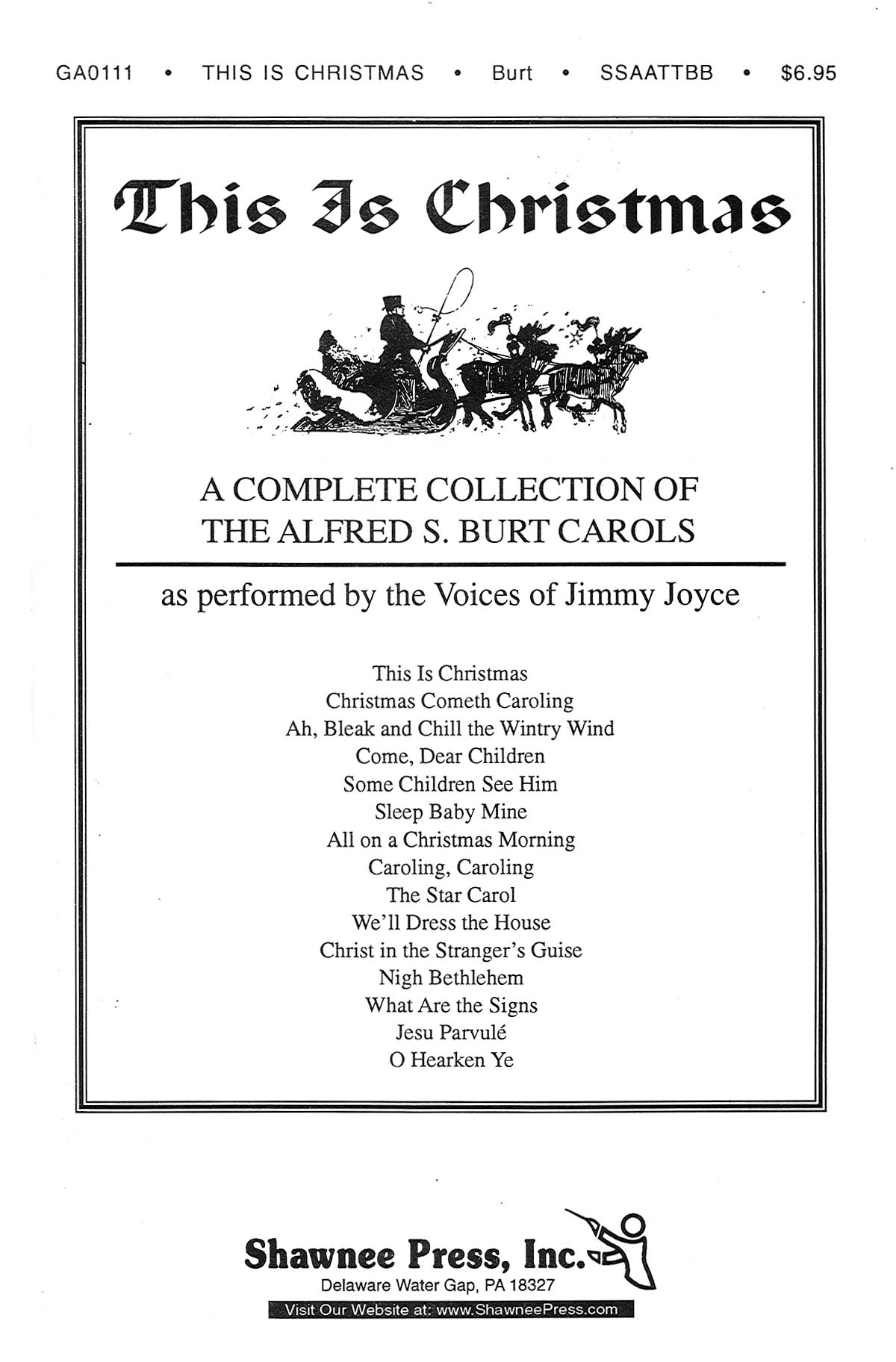 Alfred Burt: This Is Christmas: Double Choir: Vocal Score