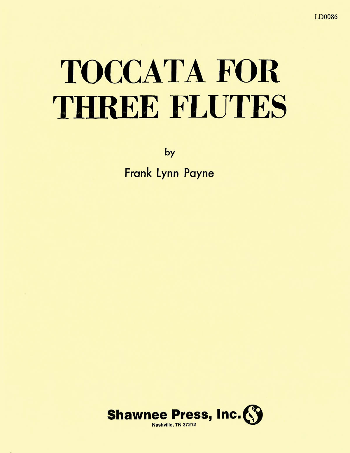 Toccata for Three Flutes Flute Trio: Flute: Instrumental Album