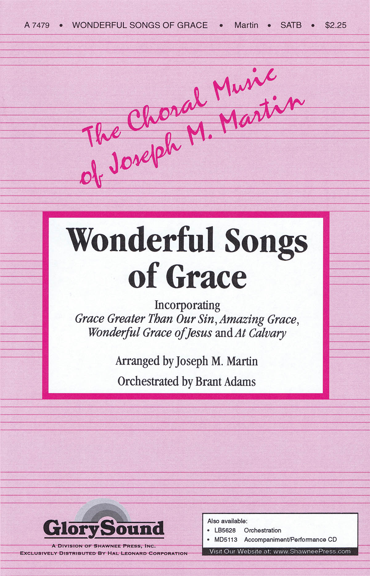 Wonderful Songs of Grace: SATB: Vocal Score