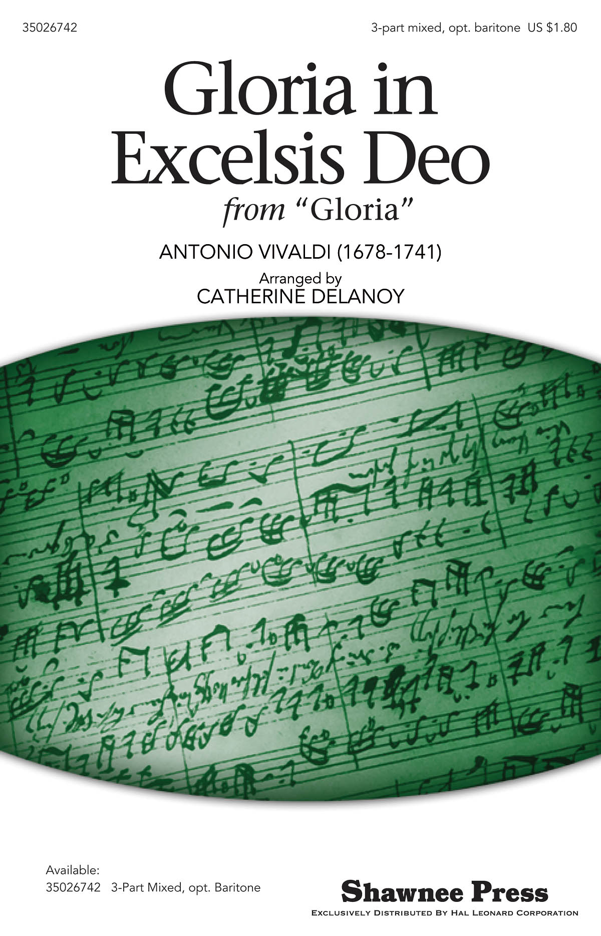 Antonio Vivaldi: Gloria in Excelsis Deo: 3-Part Choir: Vocal Score