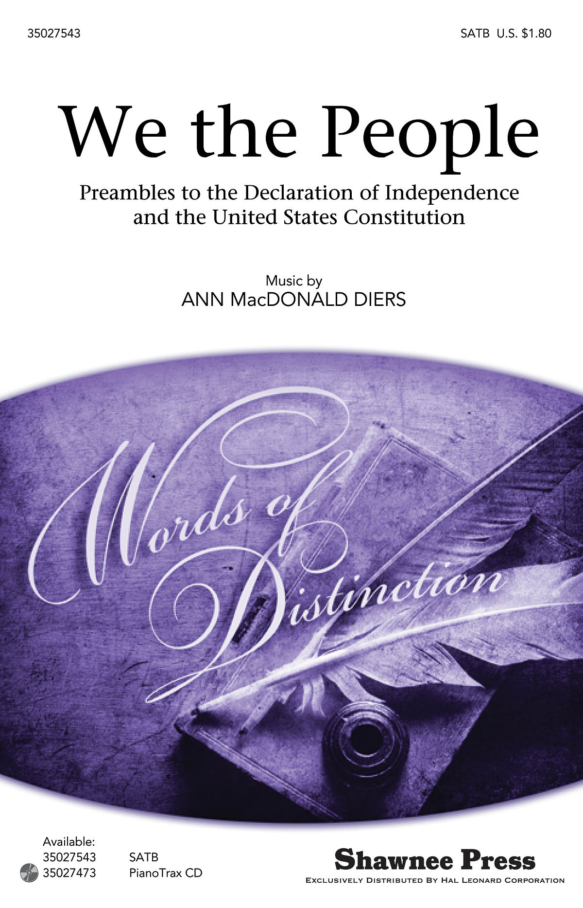 Ann Macdonald Diers: We the People: SATB: Vocal Score