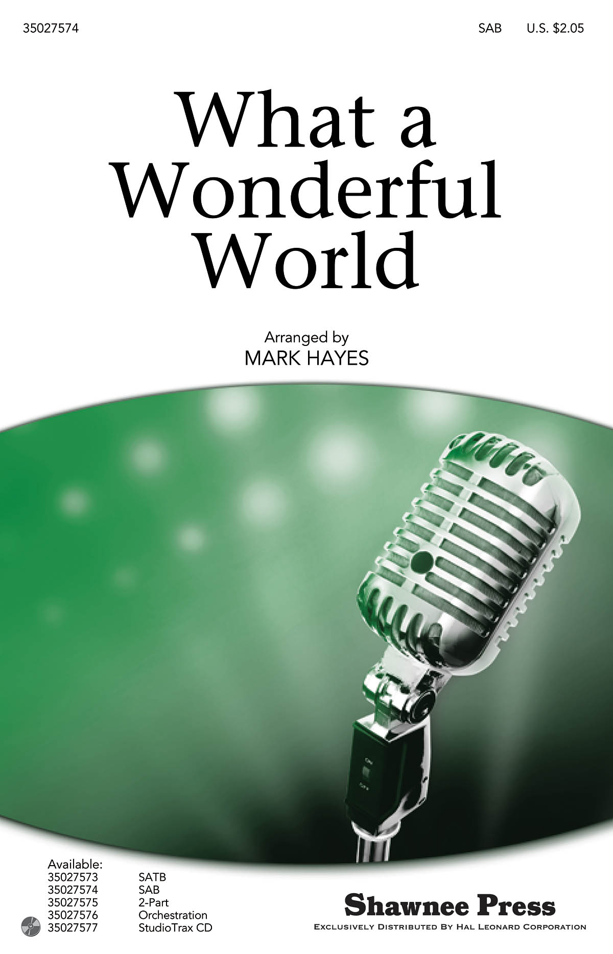 What a Wonderful World: SAB: Vocal Score